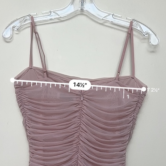 Aritzia Babaton Luxor Midi Dress Mauve Pink Size 8 - Picture 10 of 10